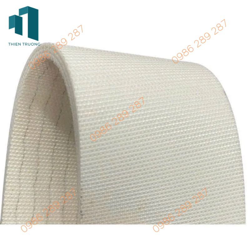 Băng Tải PVC Trắng 2 Mặt Bố Dày 4mm